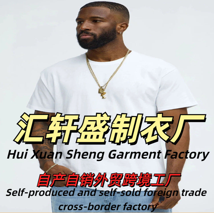 Cross-border Foreign Trade Explosions Fashion Men's and Women's Same Style Top Short-sleeved T-shirt Top Characters Printed Short-sleeved Small Round Neck T-shirt