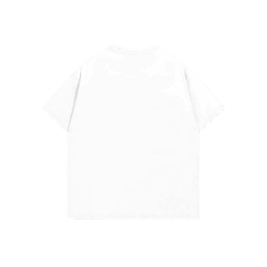 Cross-border Foreign Trade Explosions Fashion Men's and Women's Same Style Top Short-sleeved T-shirt Top Characters Printed Short-sleeved Small Round Neck T-shirt