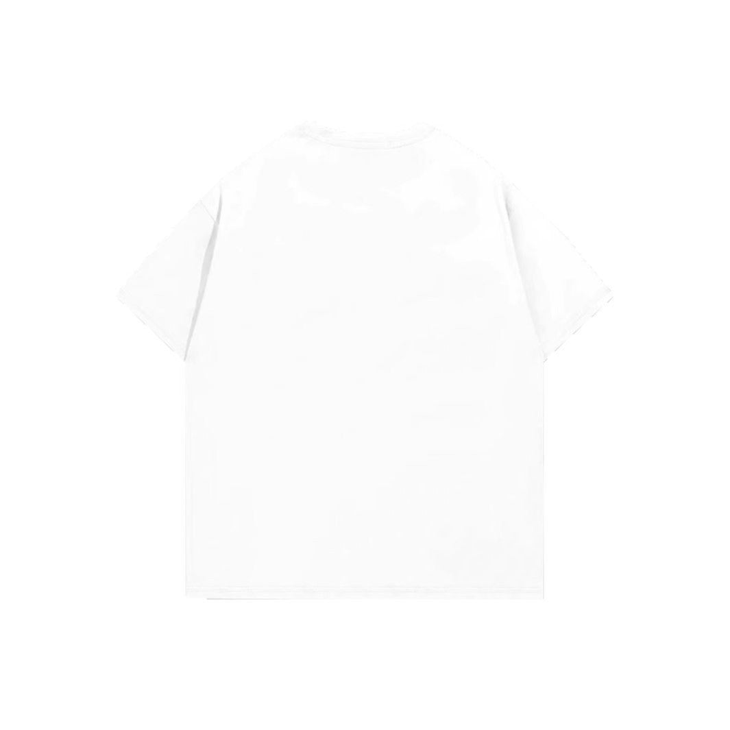 Cross-border Foreign Trade Explosions Fashion Men's and Women's Same Style Top Short-sleeved T-shirt Top Characters Printed Short-sleeved Small Round Neck T-shirt