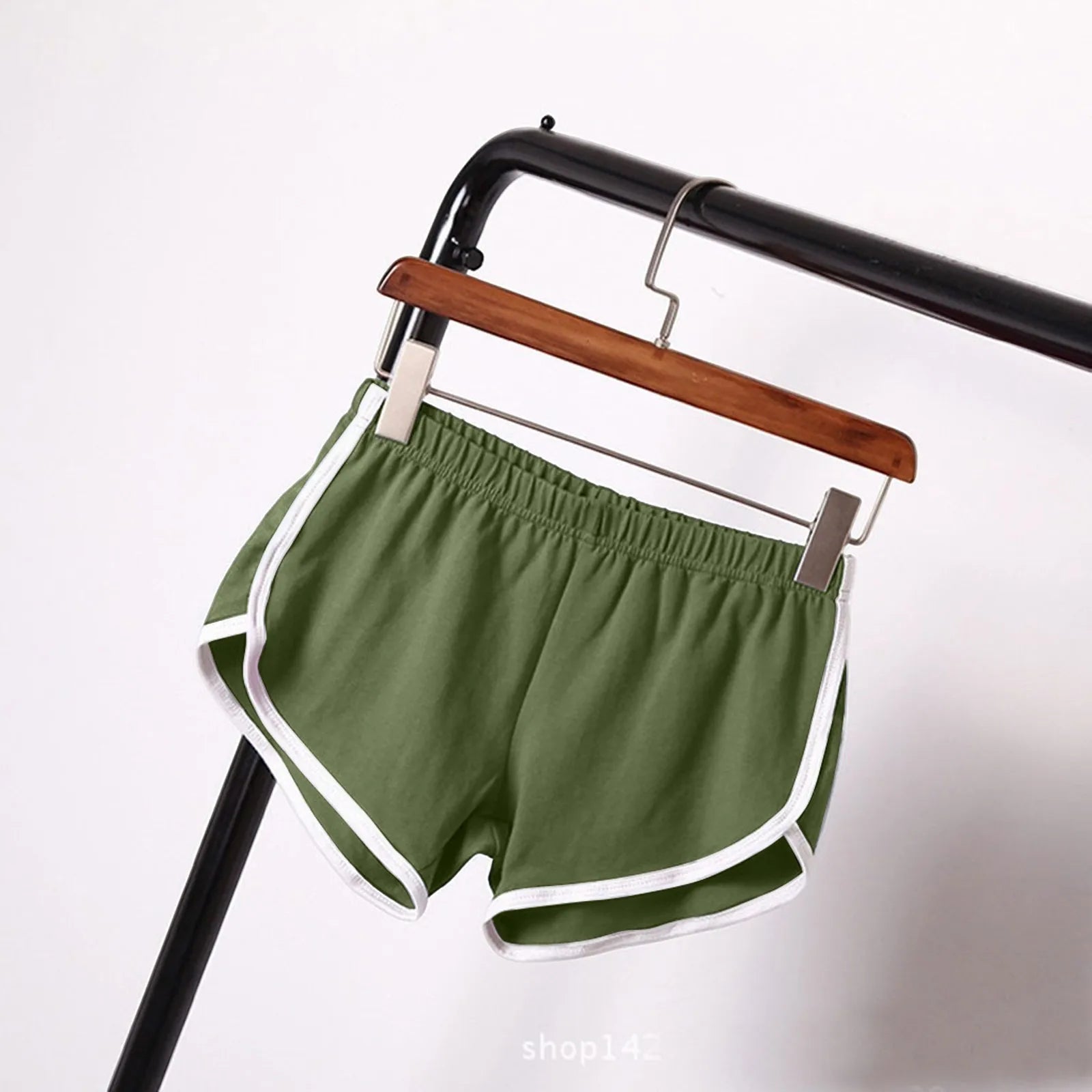 Sports Shorts Women Summer New Candy Color Anti Emptied Skinny Shorts Casual Lady Elastic Waist Beach Correndo Short Pants