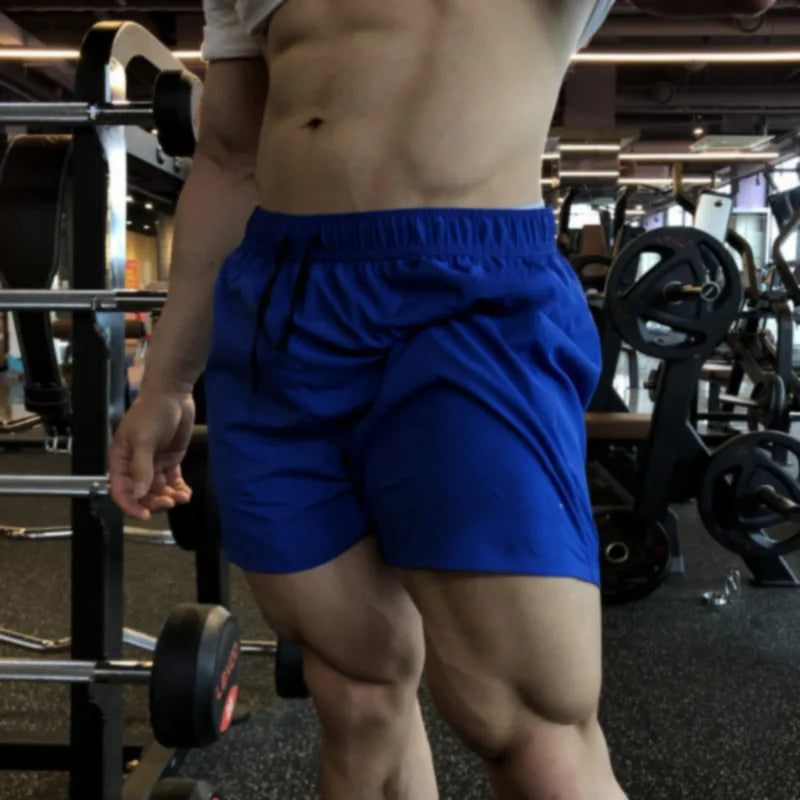 Running shorts, summer gym sportswear, men's jogging outdoor sports shorts, fitness men's quick drying breathable shorts, men's