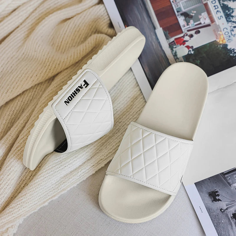 Summer beach slippers men's fashion comfortable EVA breathable sandals home indoor and outdoor sandals plus size slippers 46 47