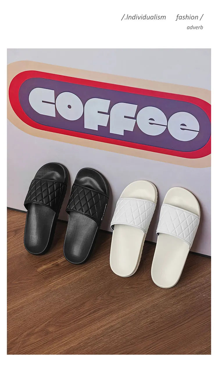 Summer beach slippers men's fashion comfortable EVA breathable sandals home indoor and outdoor sandals plus size slippers 46 47