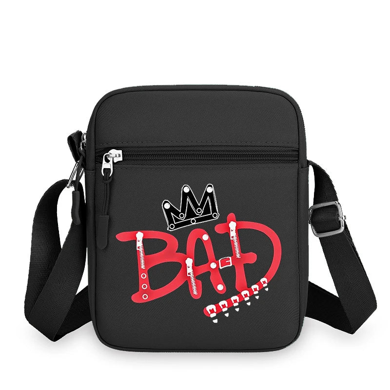 Men Women Anime Phone Storage Pouch MJ Casual Accessories Handbags Michael Jackson Fashion Creative Crossbody Bag Birthday Gifts