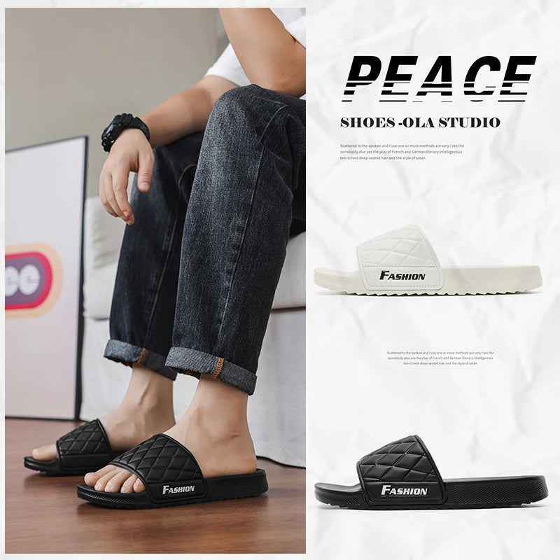 Summer beach slippers men's fashion comfortable EVA breathable sandals home indoor and outdoor sandals plus size slippers 46 47