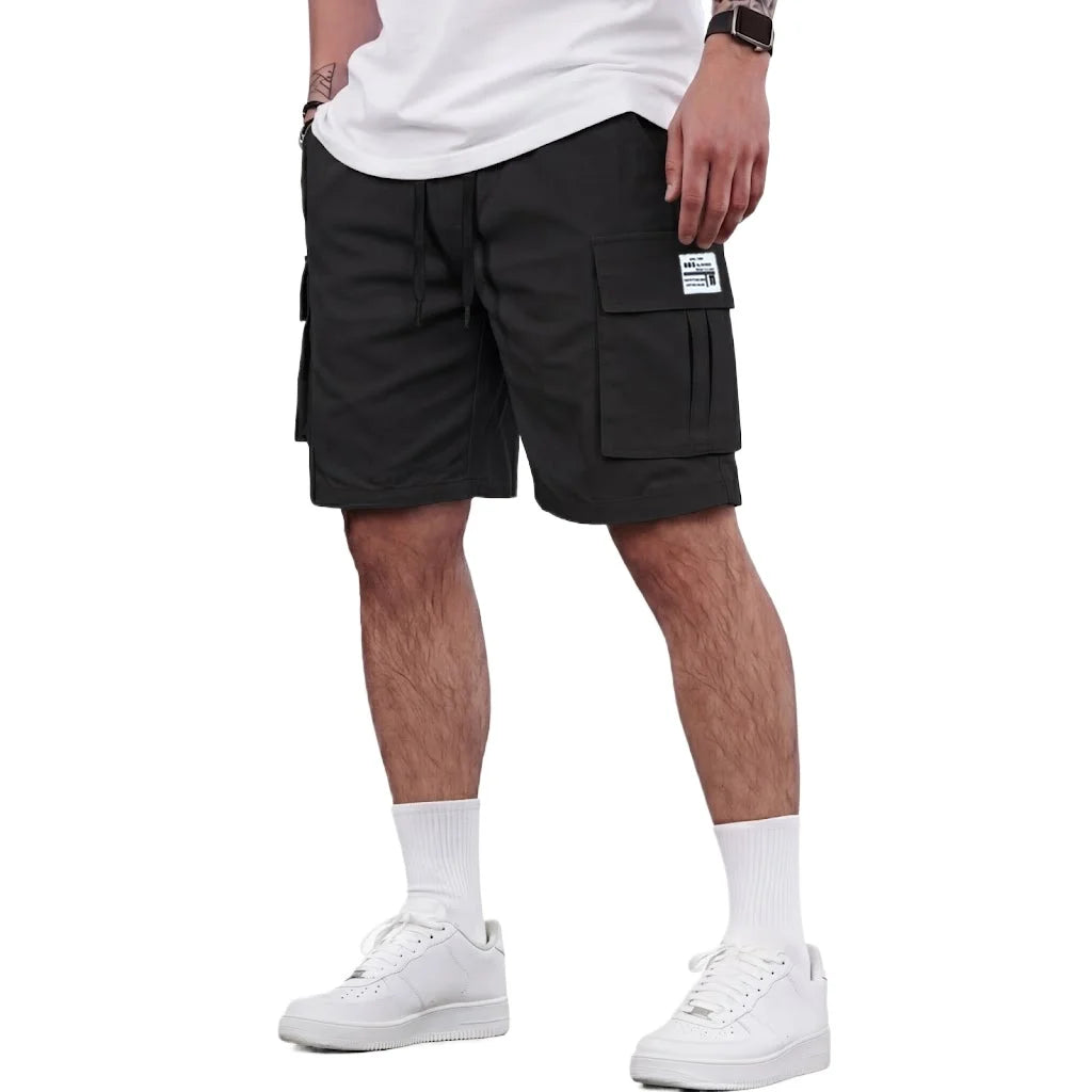Summer Cargo Pants Casual Bermuda Shorts Plus Size Running Knee Pants Jogging Gym Man Tactical Multi-Pocket Short Work Pants