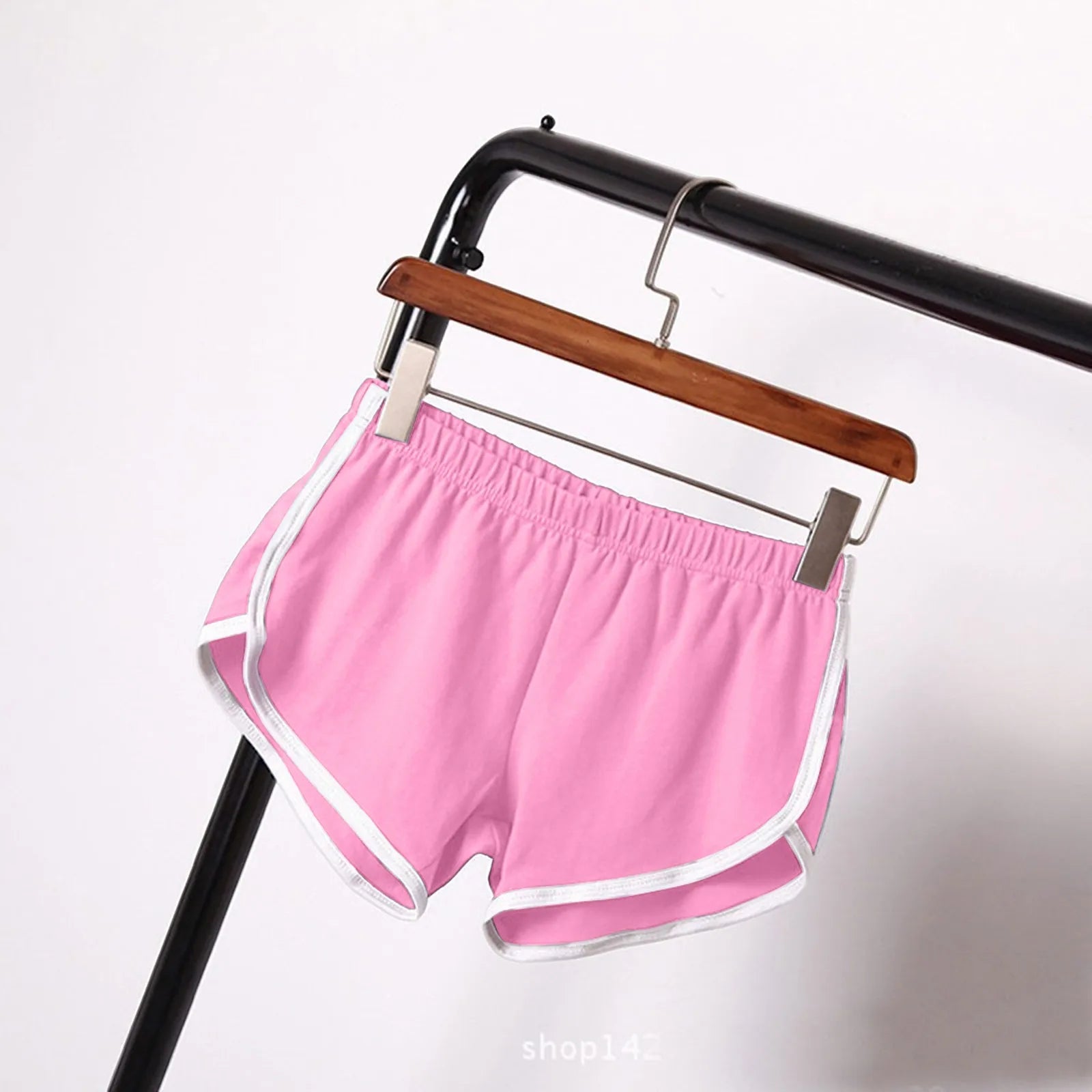 Sports Shorts Women Summer New Candy Color Anti Emptied Skinny Shorts Casual Lady Elastic Waist Beach Correndo Short Pants