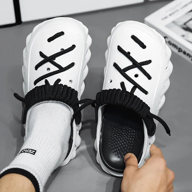 XIHAHA Slippers Men Summer Casual Shoes Outdoor Platform Sandals Comfortable Soft Sole Beach Designer Sea Slippers Womens