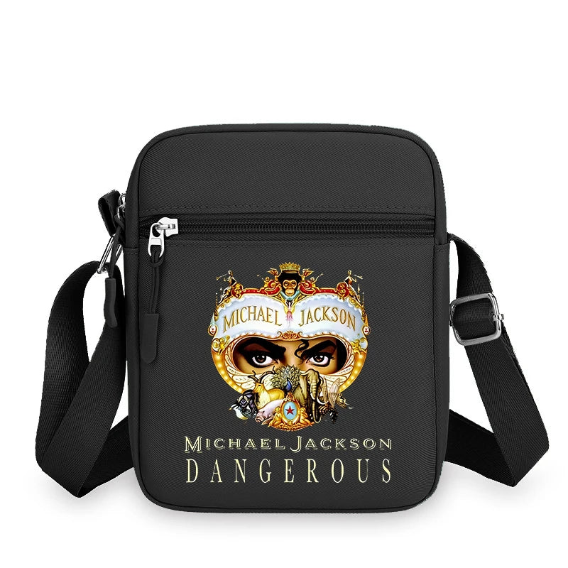 Men Women Anime Phone Storage Pouch MJ Casual Accessories Handbags Michael Jackson Fashion Creative Crossbody Bag Birthday Gifts