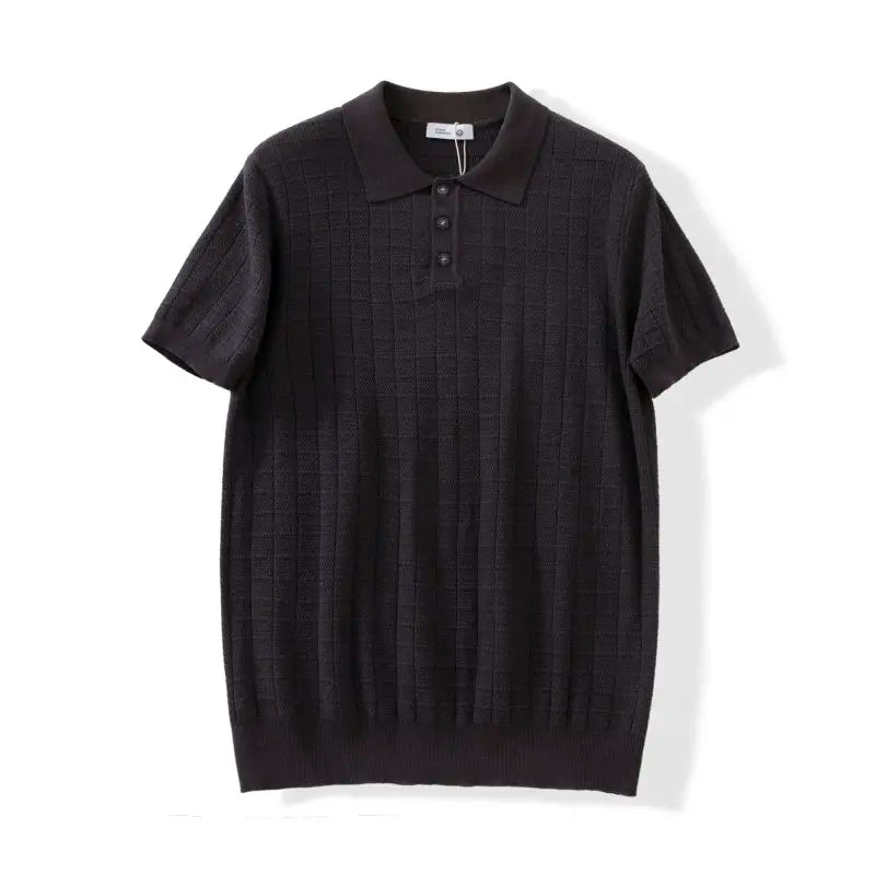 POLO Shirt for Outdoor Rock Climbing, Hiking, Camping and Fishing. Fine Knitted Texture. Summer Short-sleeved Knitted POLO