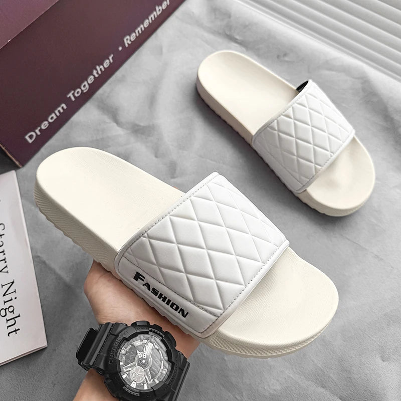Summer beach slippers men's fashion comfortable EVA breathable sandals home indoor and outdoor sandals plus size slippers 46 47