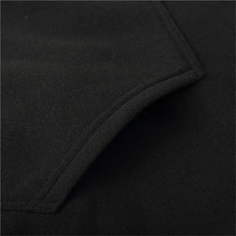 Red Rose Print Autumn winter models Men's Fleece windproof Warm Cotton Oversized Hoodie Outdoor Commuter Men's High Elastic Top