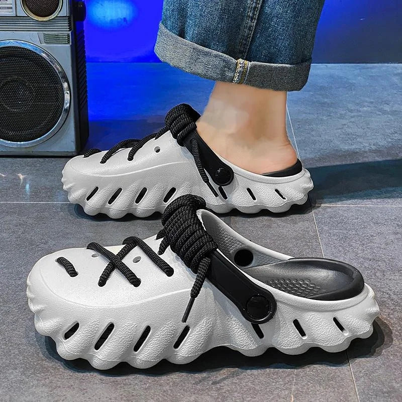 Summer 2026 Large Size Cross-Border Hole Hole Garden Shoes Outdoor Indoor Roman Style Men's Sandals Comfortable Wearing Feeling