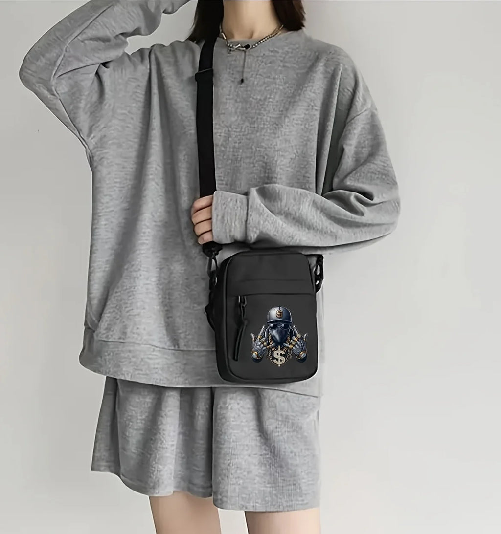 Men'S Crossbody Bag with an Adjustable Shoulder Strap - Spacious Yet Compact Messenger Bag Featuring a Secure Zipper Closure, Ey