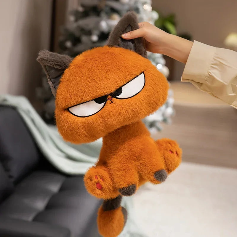 Hot Sale Anime Mole&Angry Cat Plush Toys Cartoon Mushroom Hat Mouse Orange Kitten Doll Lovely Children Companion Cool Gift