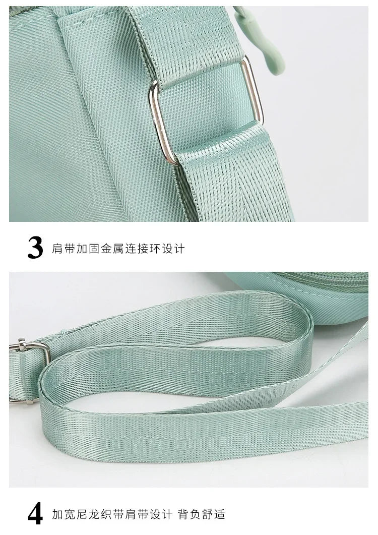 Kawaii Snoopy Women Men Shoulder Bag Fashion Mini Oxford Mobile Phone Bag Crossbody Bag Kawaii Ladies Waist Pack Wallet Gift