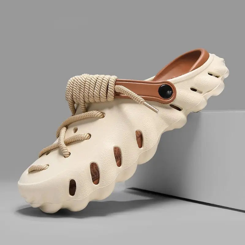Summer 2026 Large Size Cross-Border Hole Hole Garden Shoes Outdoor Indoor Roman Style Men's Sandals Comfortable Wearing Feeling