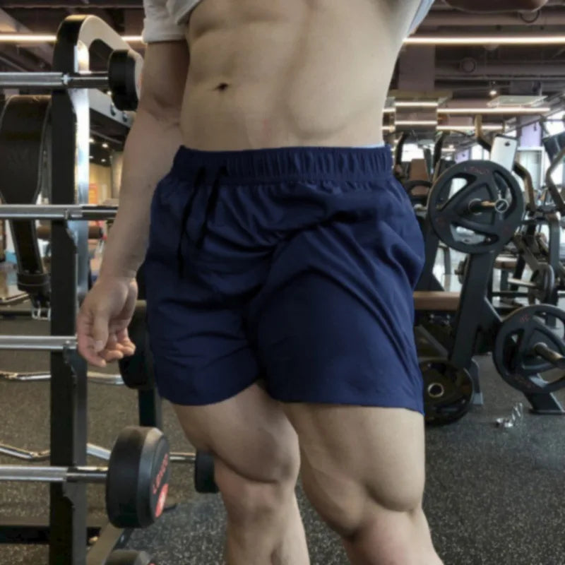 Running shorts, summer gym sportswear, men's jogging outdoor sports shorts, fitness men's quick drying breathable shorts, men's