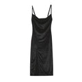 2024 woman European American Dresses style women's clothing 2024 new spring summer fashion sexy slim fit slit suspender dress