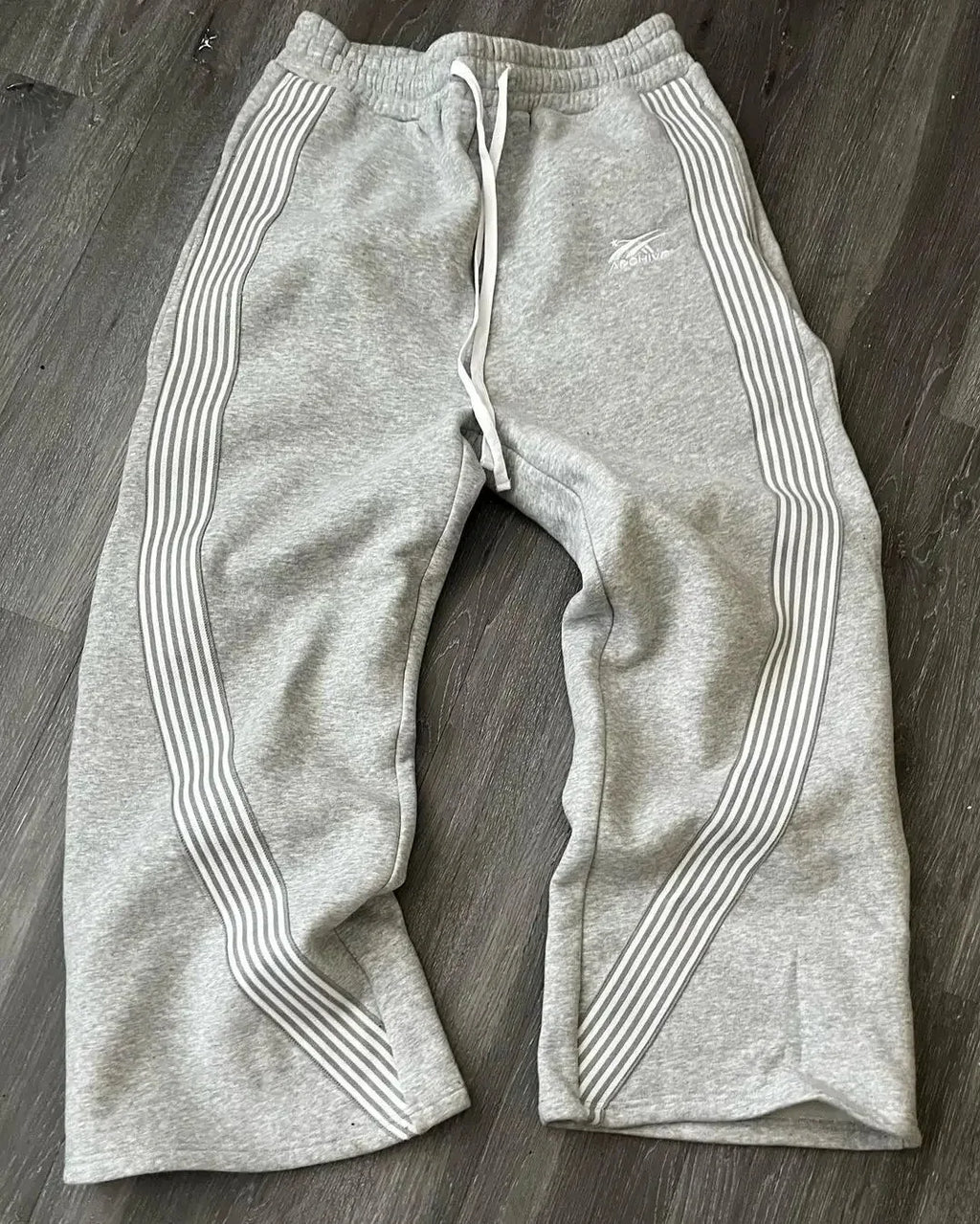 Mens Y2K Striped Sweatpants Harajuku Retro American High Street Loose Casual Hip Hop Versatile Trendy Joggers Streetwear Pants
