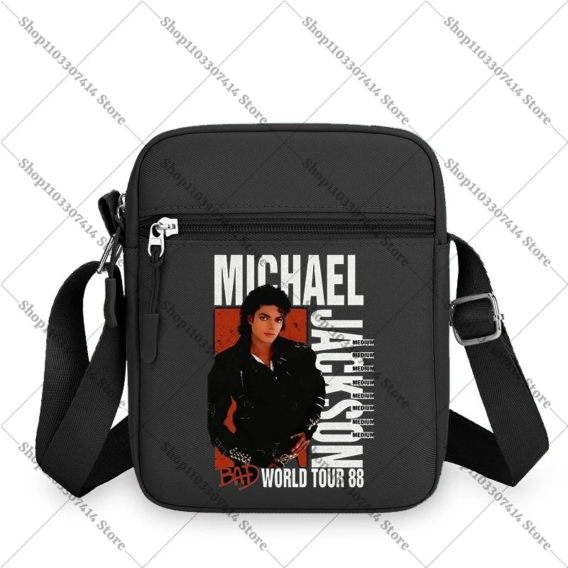 Men Women Anime Phone Storage Pouch MJ Casual Accessories Handbags Michael Jackson Fashion Creative Crossbody Bag Birthday Gifts