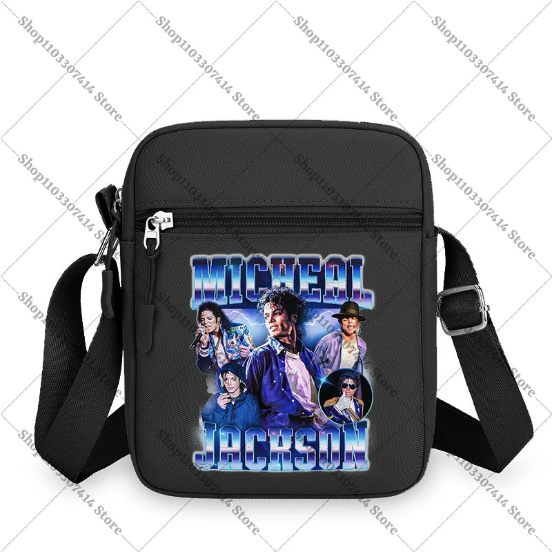 Men Women Anime Phone Storage Pouch MJ Casual Accessories Handbags Michael Jackson Fashion Creative Crossbody Bag Birthday Gifts