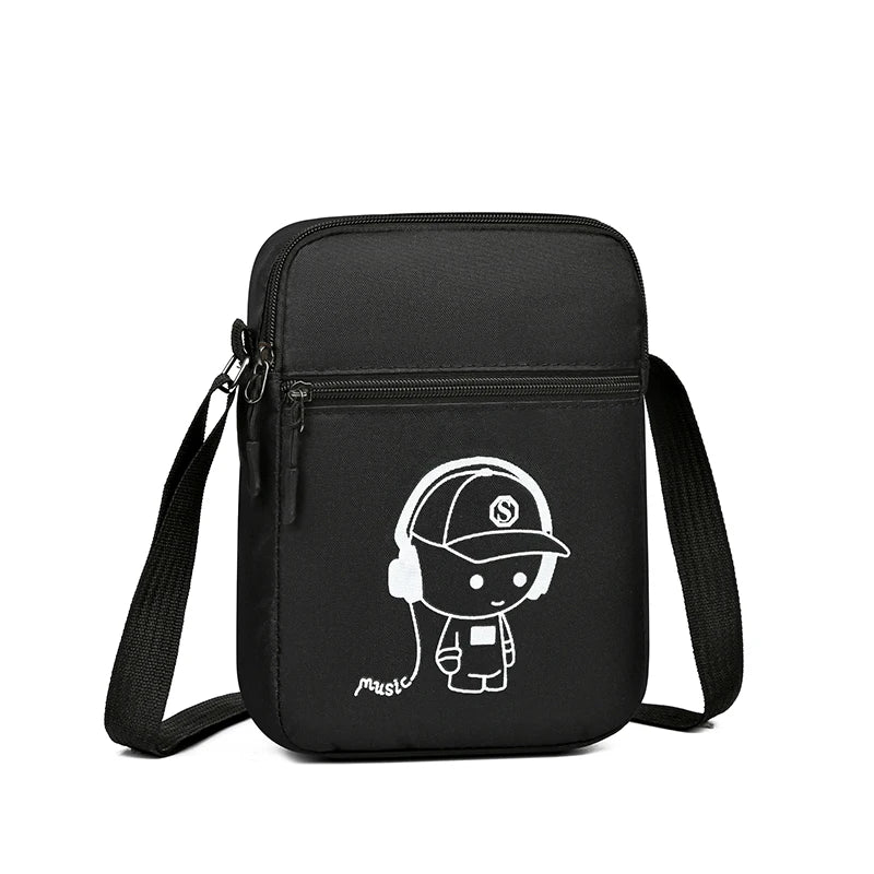 Unisex Mini Crossbody Bag - Compact Phone Pouch with Adjustable Strap (Neck/Waist Wearable) for Men & Women