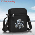Men'S Casual Streetwear Crossbody Bag with Adjustable Strap, Large Capacity Sling Backpack for Daily Commute - Black, Travel Bac
