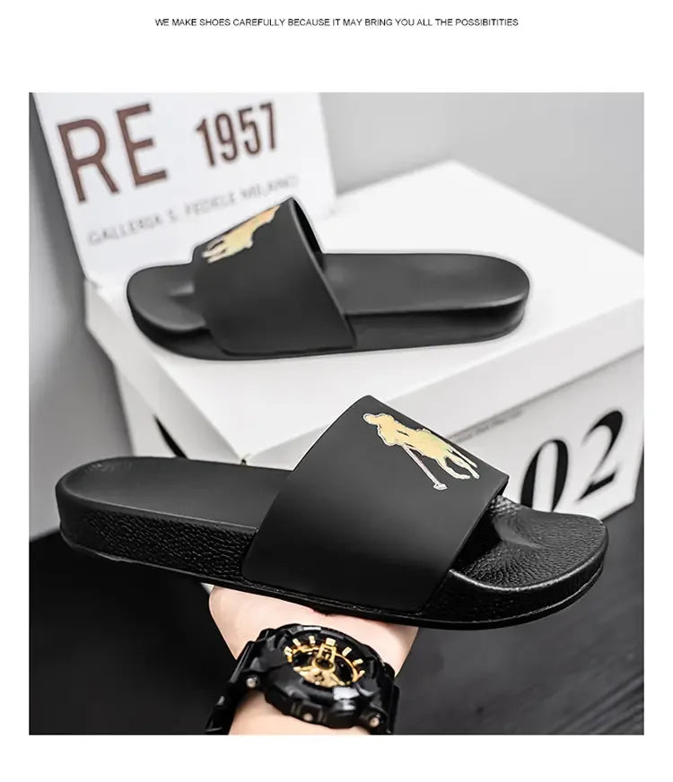 Big Size One Strap Slippers For Ladies,Comfortable Relaxed Fit DesignNon Slip Soft Sole Fashion Sandals For Summer Everyday Wear