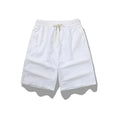 Ice Sensation Quick Dry Breathable Loose Men's Shorts Summer Thin Five-Point Drawstring Pure Color Sporty Casual Shorts