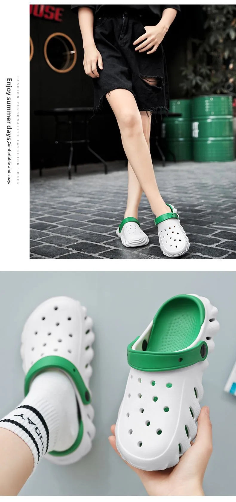 Summer 2026 Large Size Cross-Border Hole Hole Garden Shoes Outdoor Indoor Roman Style Men's Sandals Comfortable Wearing Feeling