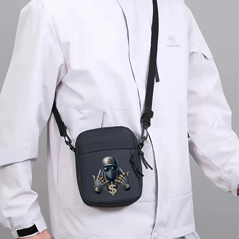Men'S Crossbody Bag with an Adjustable Shoulder Strap - Spacious Yet Compact Messenger Bag Featuring a Secure Zipper Closure, Ey