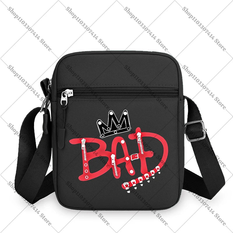 Men Women Anime Phone Storage Pouch MJ Casual Accessories Handbags Michael Jackson Fashion Creative Crossbody Bag Birthday Gifts