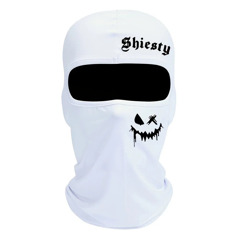 1pc/2/pc/3pcs Windproof and Sun Protection Joyful Print Cycling Mask Baraklava Hat Letter - Men's and Women's Outdoor