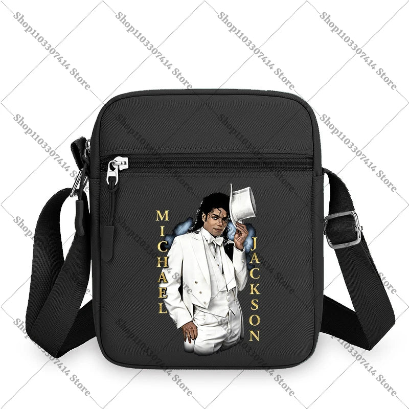 Men Women Anime Phone Storage Pouch MJ Casual Accessories Handbags Michael Jackson Fashion Creative Crossbody Bag Birthday Gifts
