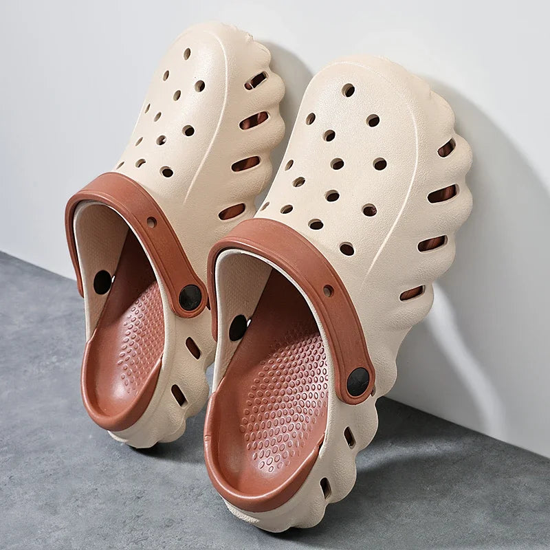 XIHAHA Slippers Men Summer Casual Shoes Outdoor Platform Sandals Comfortable Soft Sole Beach Designer Sea Slippers Womens