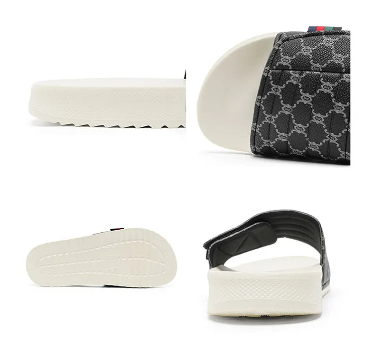 Summer beach slippers men's fashion comfortable EVA breathable sandals home indoor and outdoor sandals plus size slippers 46 47