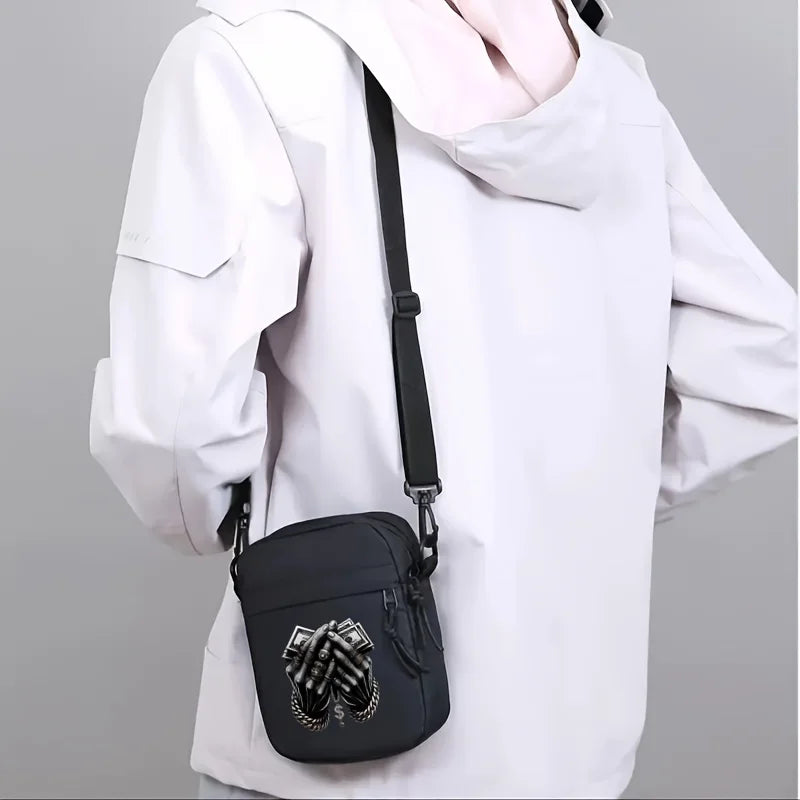 Men'S Crossbody Bag with an Adjustable Shoulder Strap - Spacious Yet Compact Messenger Bag Featuring a Secure Zipper Closure, Ey
