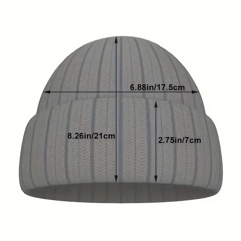 1pc/3pcsWinter and autumn warm-up hat with embroidered smiling face woolen hat for men and women, knitted for casual and active