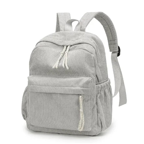 Custom Schoolbag 2025 New Fashion Corduroy Smooth Zipper Personalized Unique Name Large Capacity Travel Backpack Hiking Rucksack