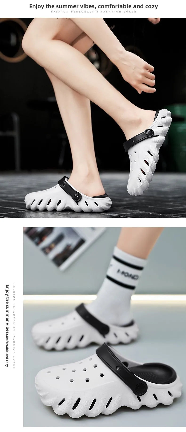 Summer 2026 Large Size Cross-Border Hole Hole Garden Shoes Outdoor Indoor Roman Style Men's Sandals Comfortable Wearing Feeling