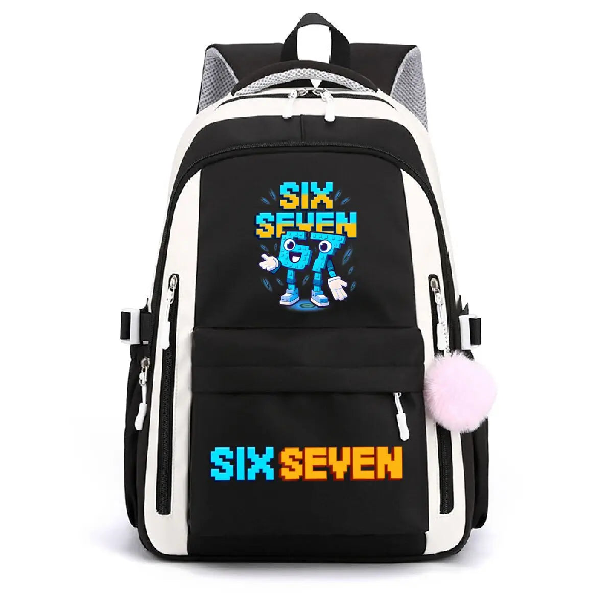 School Bags for Teenage Six Seven Graphic Italian Brainrot  Funny College Bag Waterproof Oxford Large Capacity Youth Backpacks