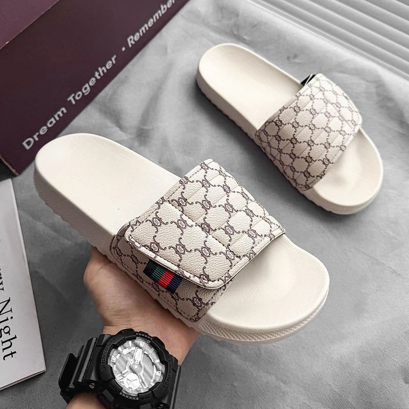 Summer beach slippers men's fashion comfortable EVA breathable sandals home indoor and outdoor sandals plus size slippers 46 47