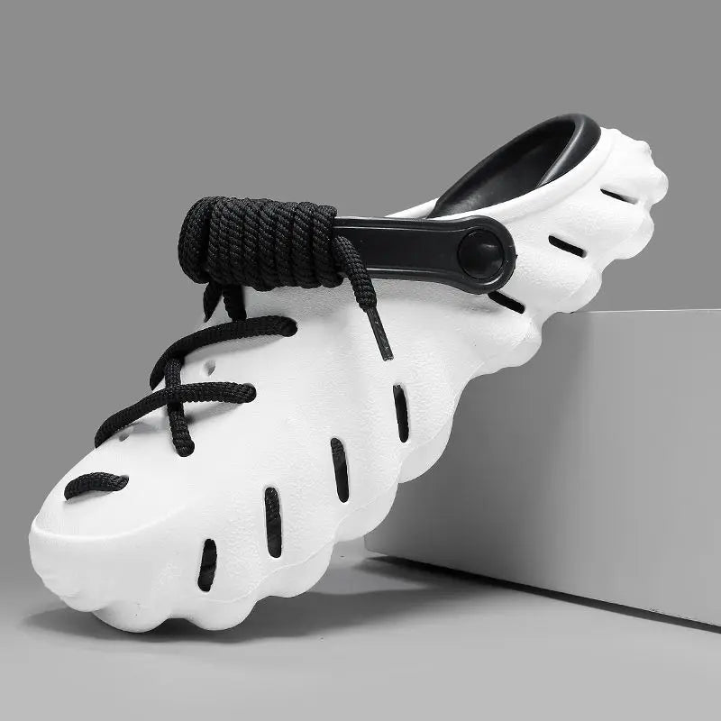 Summer 2026 Large Size Cross-Border Hole Hole Garden Shoes Outdoor Indoor Roman Style Men's Sandals Comfortable Wearing Feeling