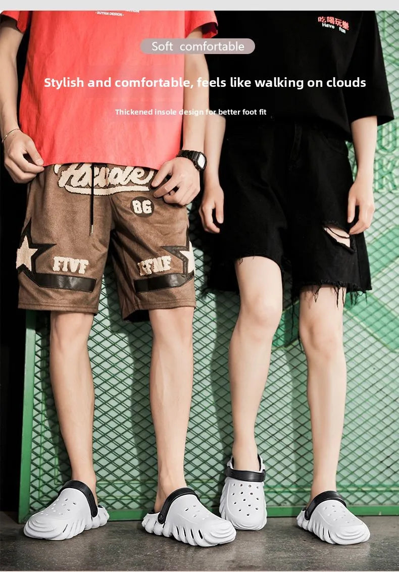 Summer 2026 Large Size Cross-Border Hole Hole Garden Shoes Outdoor Indoor Roman Style Men's Sandals Comfortable Wearing Feeling