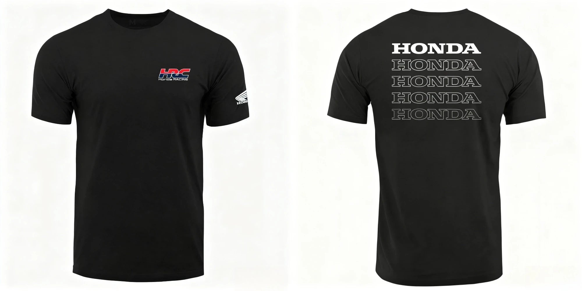 Honda Men's and Women's T-shirt Summer Cotton Tee Honda HRC Classic Gold Wing Short-sleeved Spring Autumn Motorcycle Cycling Top
