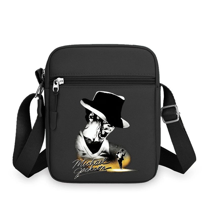 Men Women Anime Phone Storage Pouch MJ Casual Accessories Handbags Michael Jackson Fashion Creative Crossbody Bag Birthday Gifts