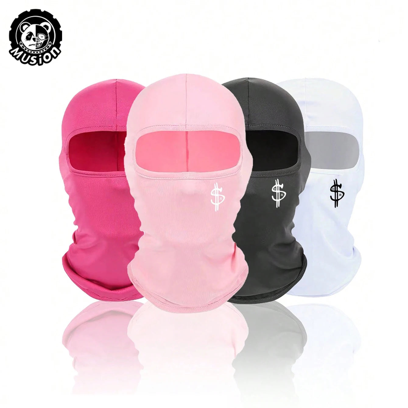 Musion Shiesty Y2K Dollar  Face Mask Breathable Motorcycle Mask Balaclava Breathable Headwear for Riding and Outdoor Sport