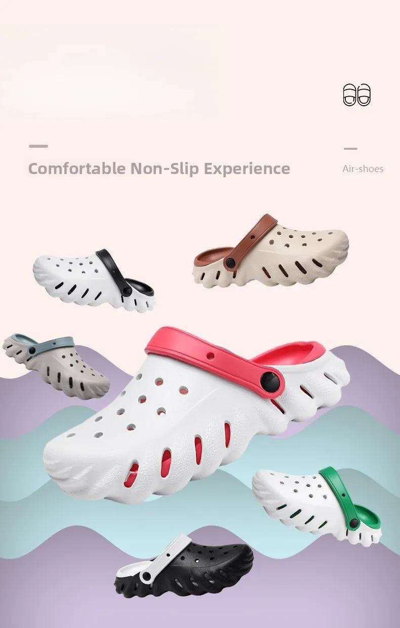 Summer 2026 Large Size Cross-Border Hole Hole Garden Shoes Outdoor Indoor Roman Style Men's Sandals Comfortable Wearing Feeling