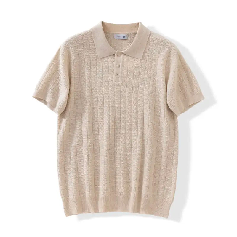 POLO Shirt for Outdoor Rock Climbing, Hiking, Camping and Fishing. Fine Knitted Texture. Summer Short-sleeved Knitted POLO